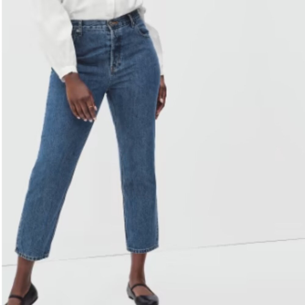 Everlane The Curvy ’90s Cheeky® Jean - Medium Blue Wash - Size 29 Crop (26.5")